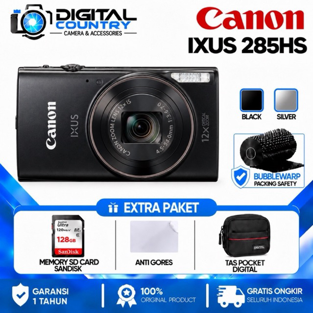 CANON IXUS 285HS / KAMERA CANON IXUS 285HS / CANON IXUS 285HS DIGITAL CAMERA