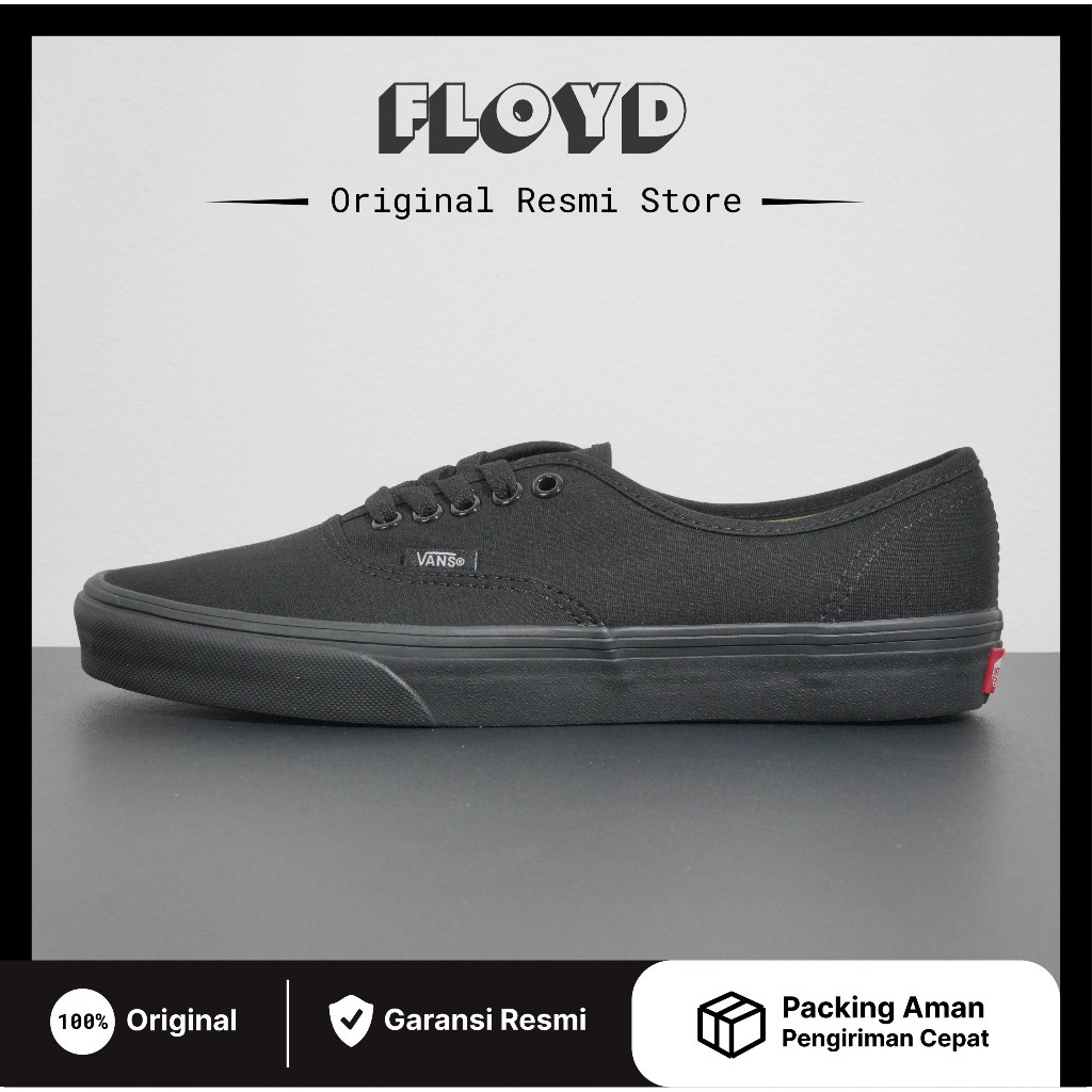 Vans Authentic Full Black Original Resmi