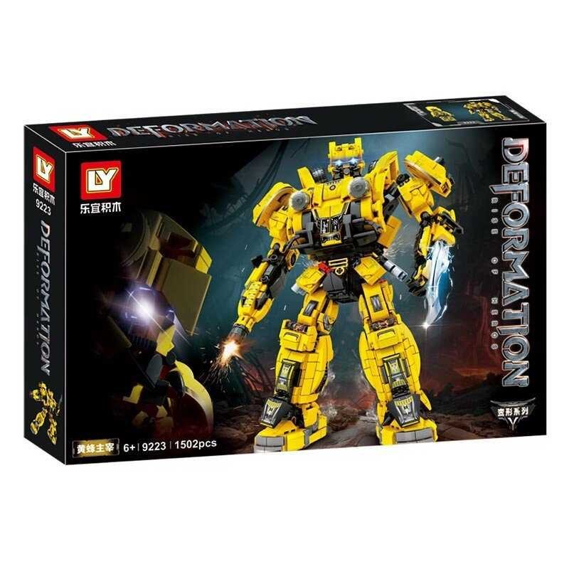 Mainan Balok Susun Deformation Robot Besar Optimus Prime dan Bumblebee