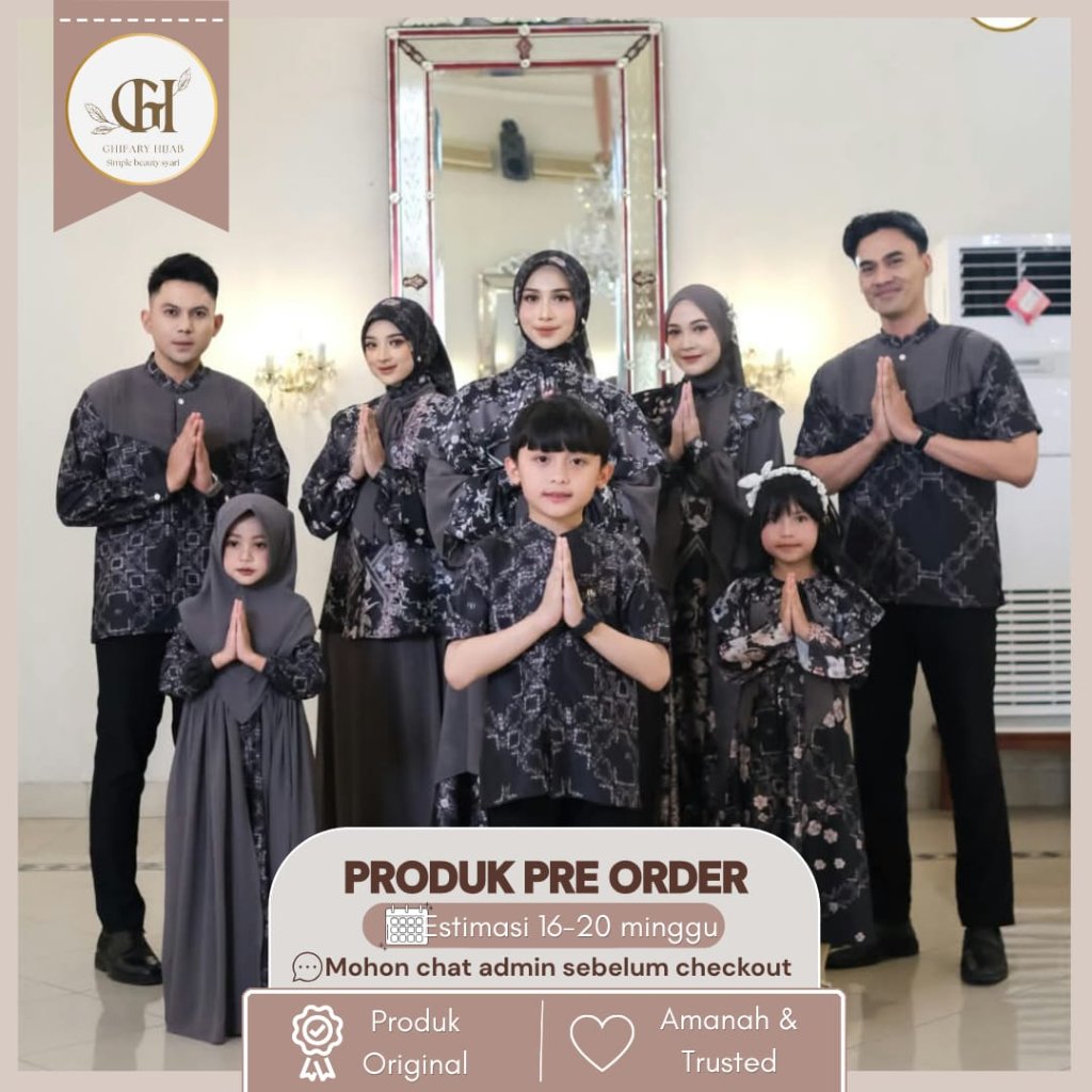 Samara tungga sarimbit lebaran 2027 by Isa Hijab OPEN PRE ORDER (READY JANUARI 2027) Family set coup