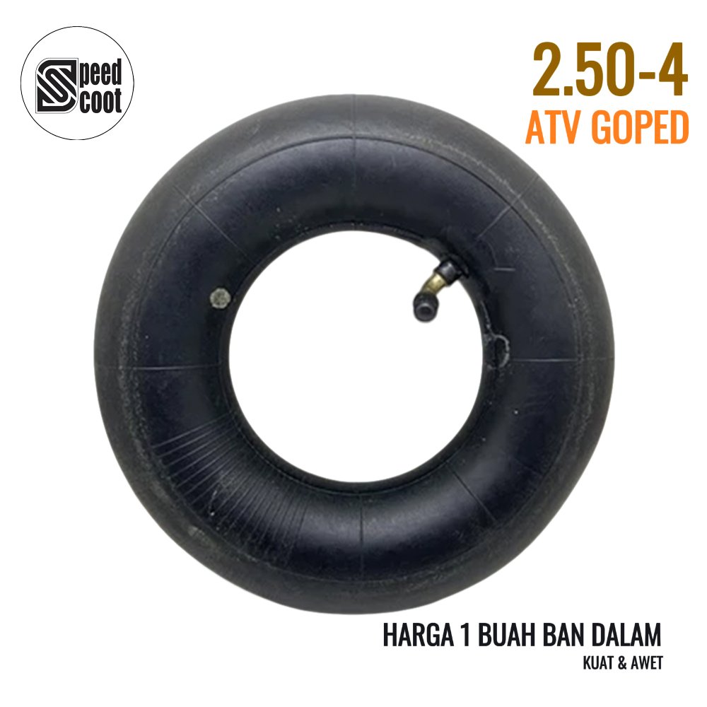 Ban Dalam 2.50-4 Scooter Goped ATV Pentil Bengkok