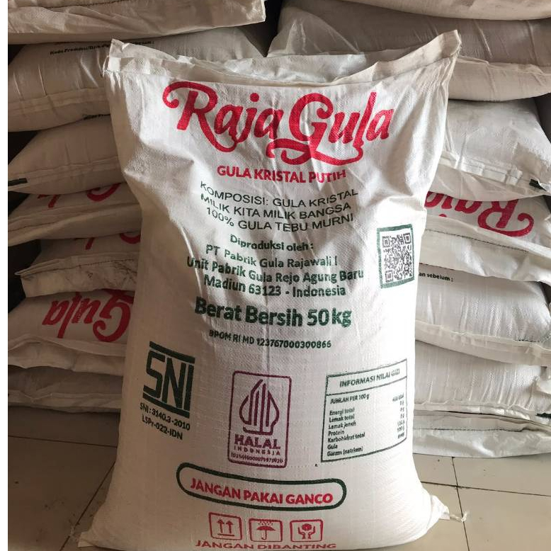 RAJA GULA Gula Kemasan 50kg