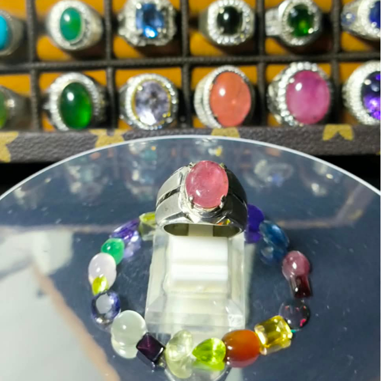 Cincin Batu Natural Ruby Red Pinkish Ruby Star 07