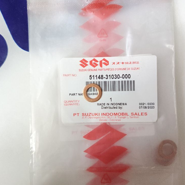 RING TEMBAGA SULING AS SHOCK DEPAN LEST ORIGINAL SGP