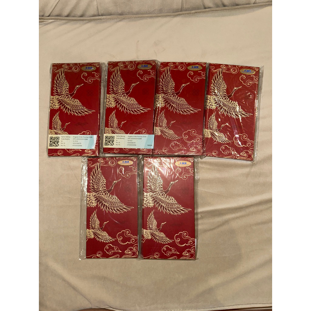 Amplop BCA Prioritas angpao wedding lebaran natal imlek