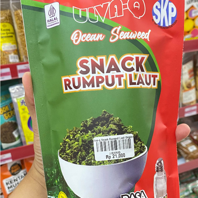Ulva-q Snack Rumput Laut 60 gram| berbagai Macam Rasa|Snack Sehat