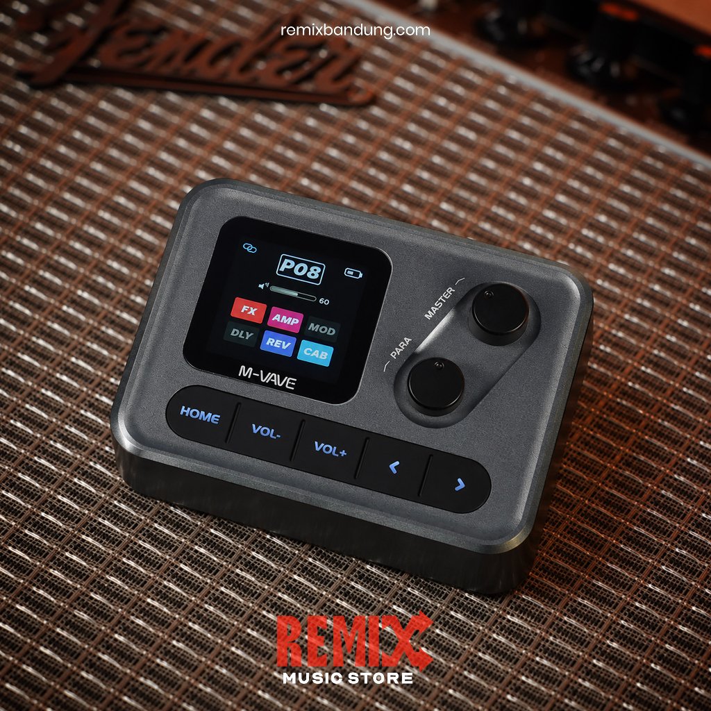 M-Vave Pocket Amp Digital Multi Efek Portable Mvave Pocket Amp ORIGINAL M Vave Pocket Amp - Grey