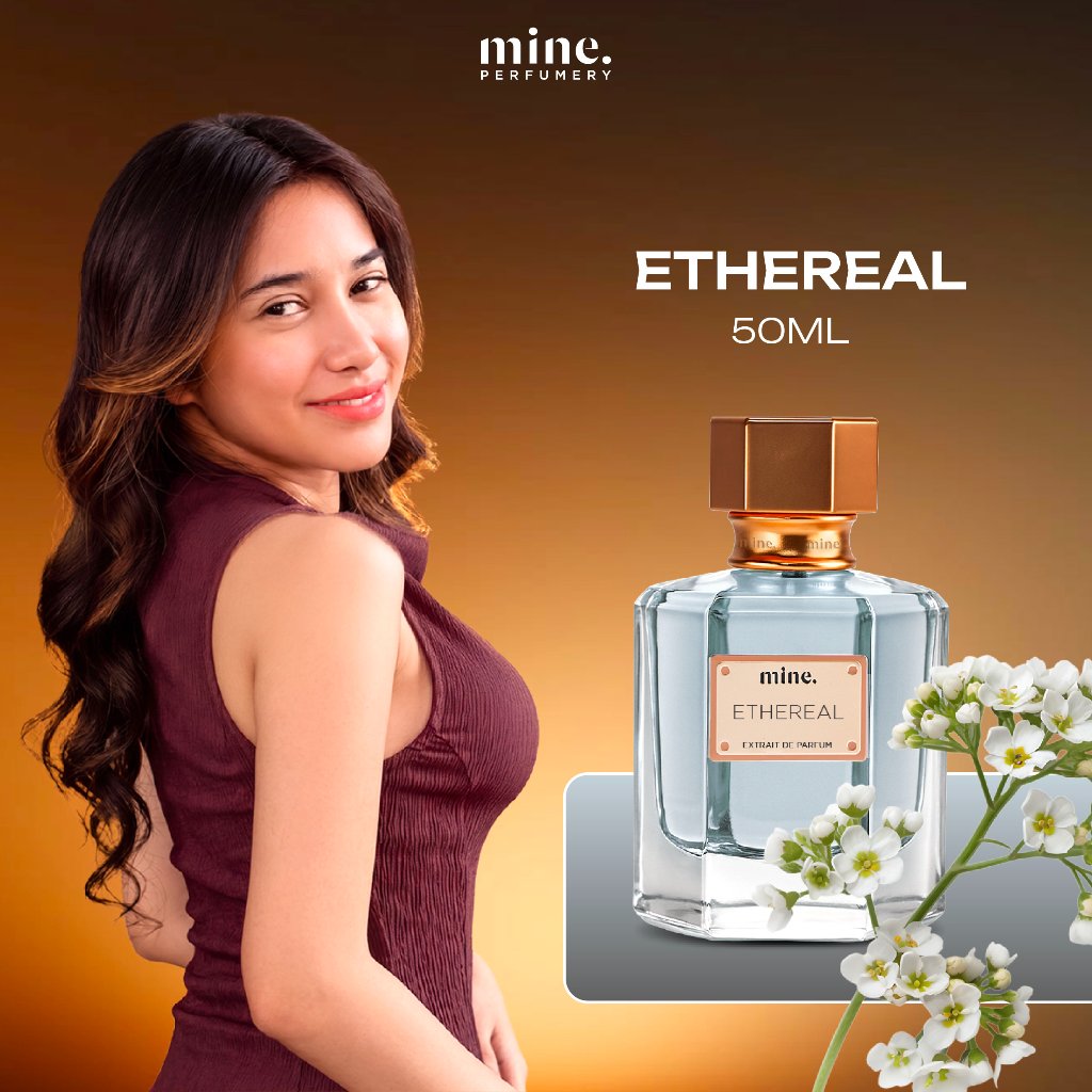 Mine Perfumery Ethereal - 50 ml Extrait De Perfume | Parfum Powdery Wangi Bayi Surga