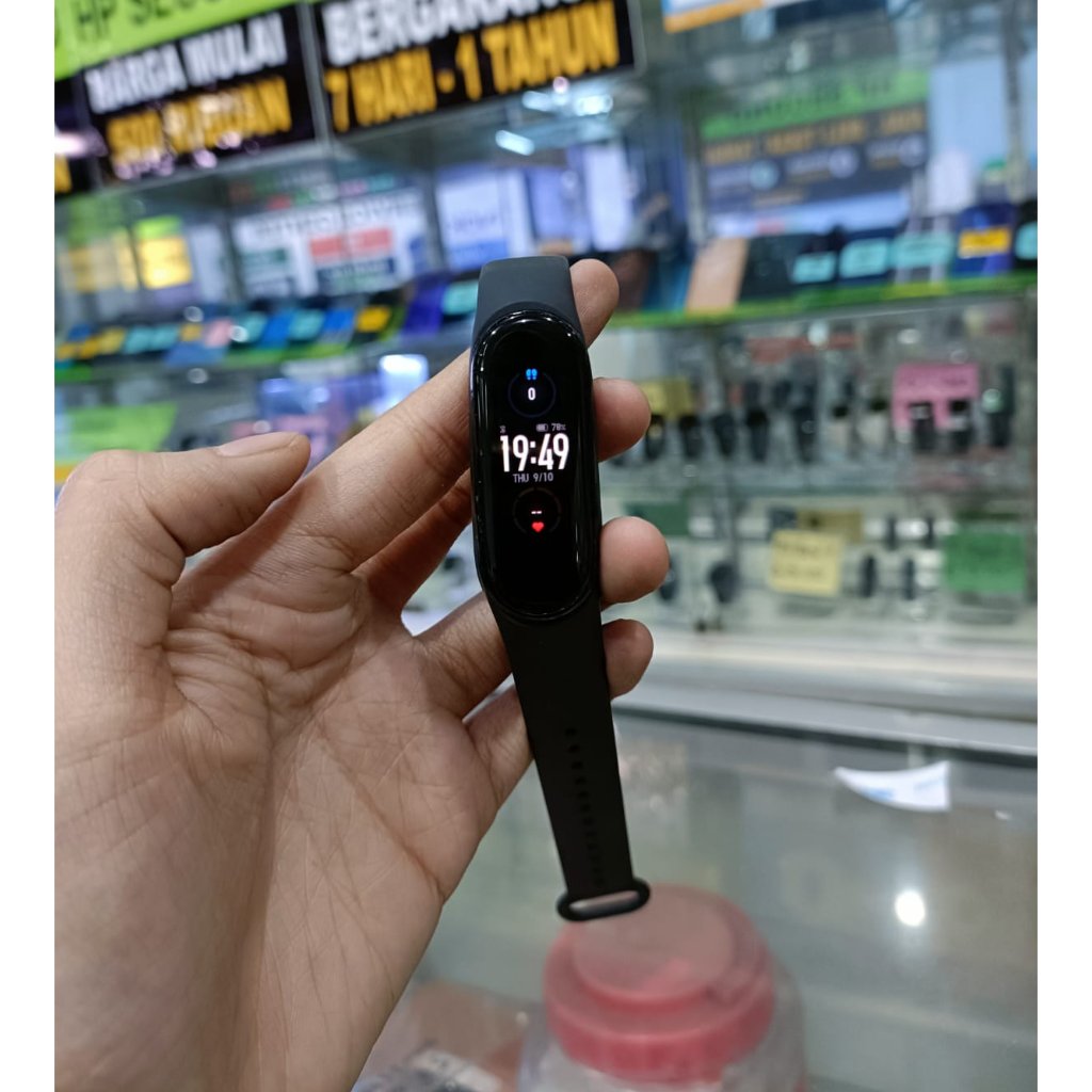 JAM TANGAN SMARTWATCH XIAOMI MI SMART BAND 5 GPS AMOLED 1,1"INCH FITNESS JANTUNG MONITORING ANDROID 