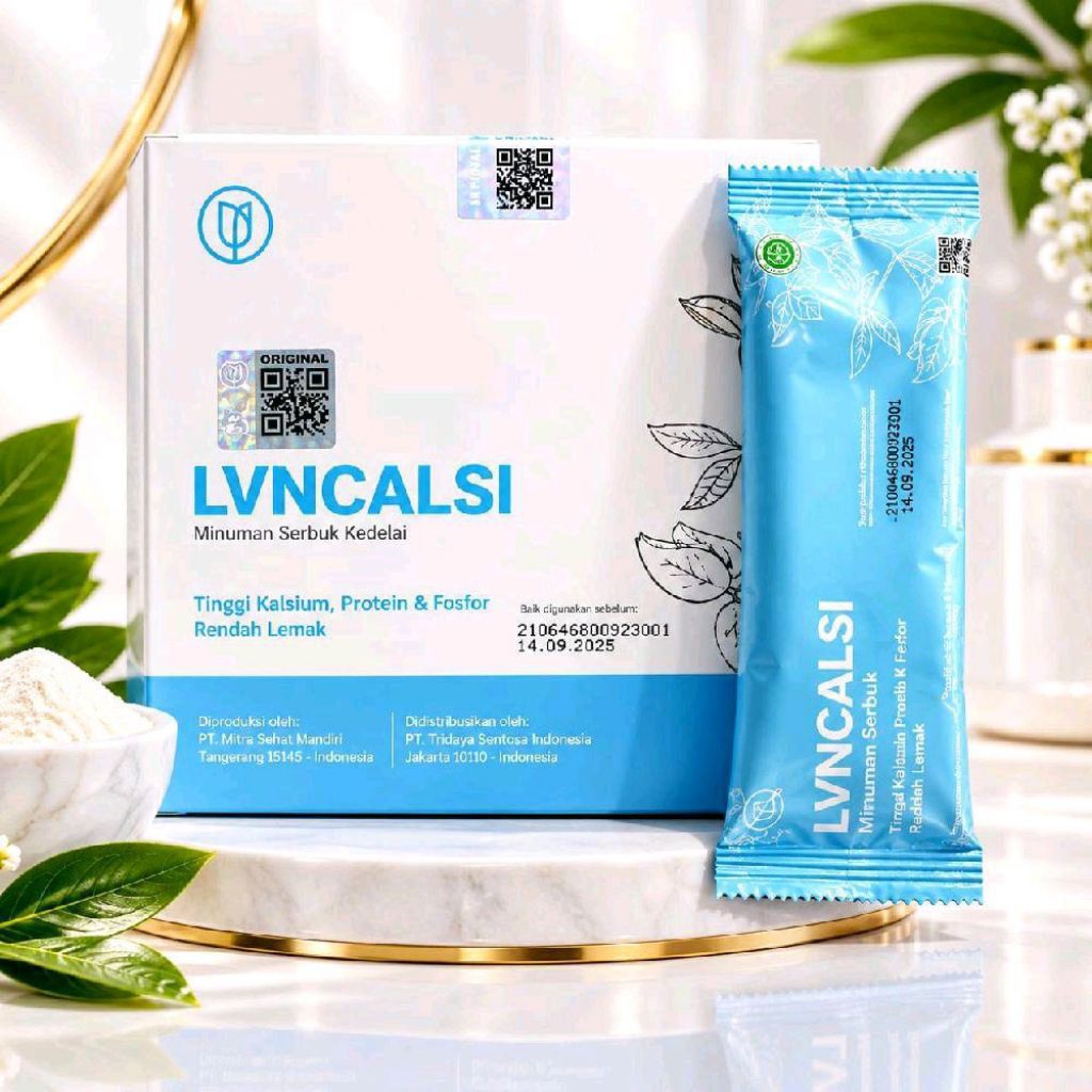 LVN Calsi Minuman Serbuk Kedelai untuk Pertumbuhan Tulang Gigi & Otak Anak
