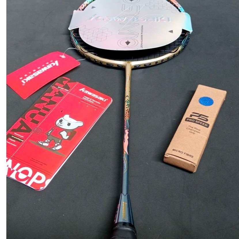 Raket badminton bekas second original kawasaki chocolate ultra