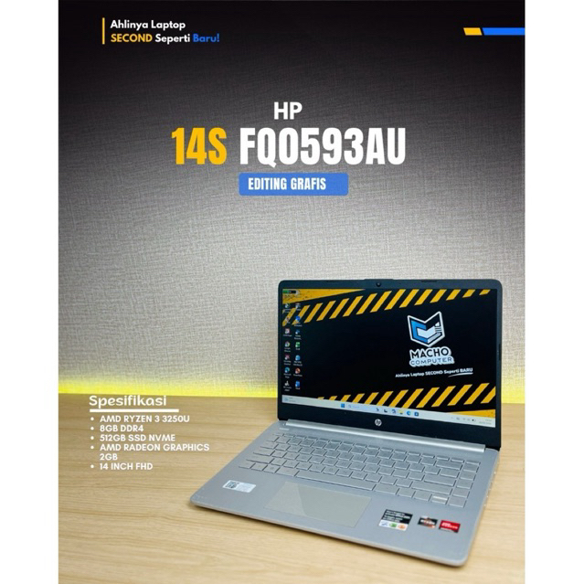 HP 14s fq0593AU Ryzen 3 3250U