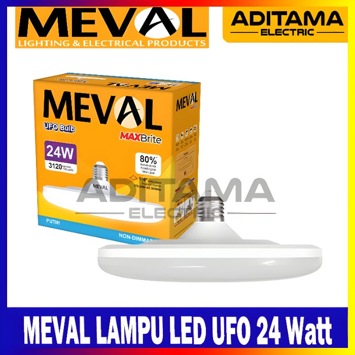 MEVAL LAMPU LED UFO BULAT MAXBRITE 24Watt 24 Watt 24W