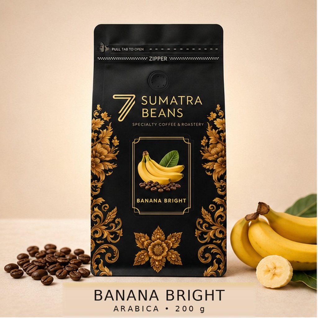 Seven Sumatra Beans Banana Bright Specialty Coffee Arabica 200gr