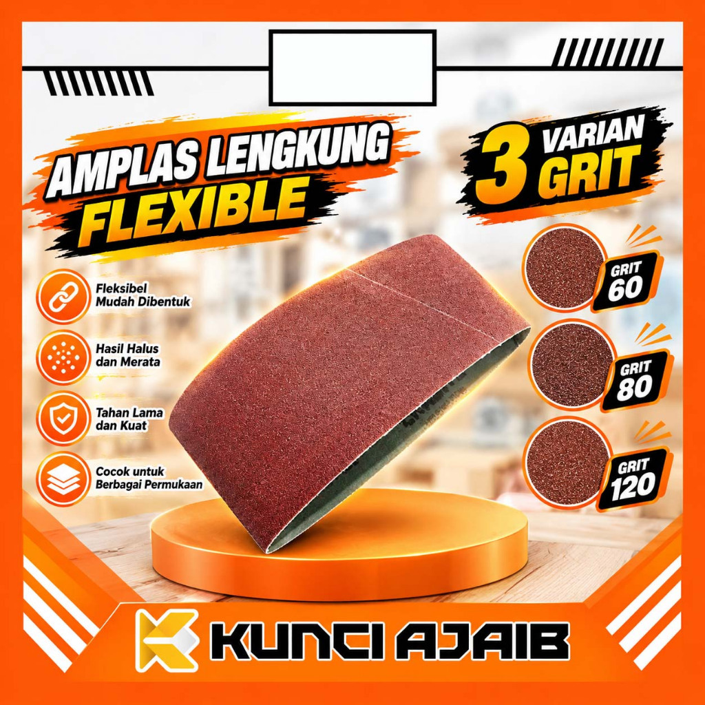 EKALITE Amplas Belt Sander 100 x 610 mm Abrasive