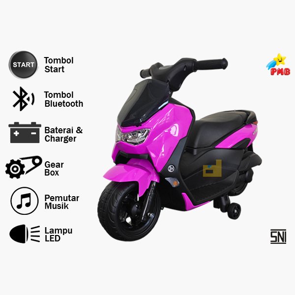 Motor Aki Mainan Anak Mini NMAX PMB K-613C K613C