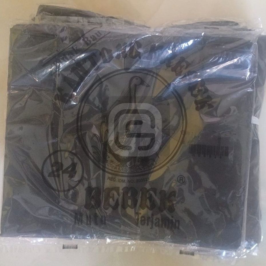 KRESEK HITAM CAP BEBEK UKURAN 15, 24, 26 - ISI PER PACK -/+ 50 LEMBAR