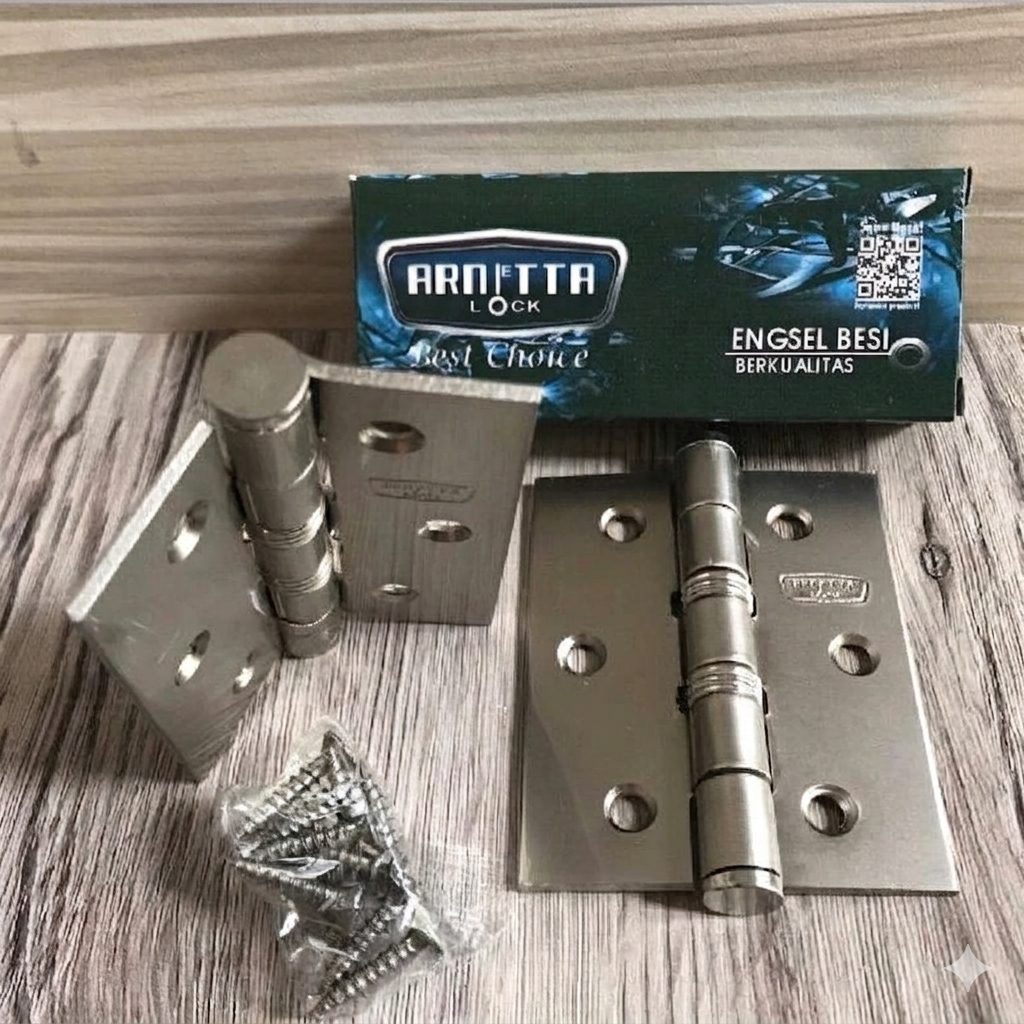 Engsel Besi Pintu/Jendela Arnetta 3” Tebal