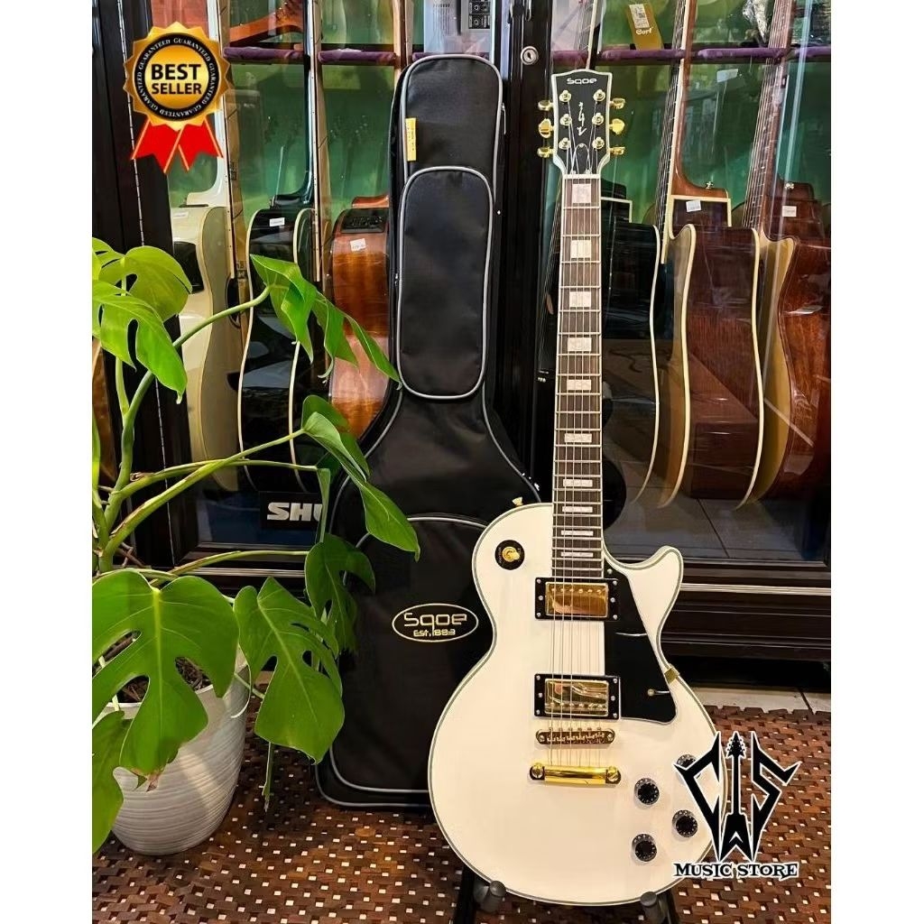 Gitar Elektrik SQOE Selp 300 Alpine White