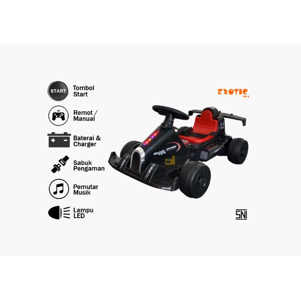 Mobil Aki Anak PMB Gokart EMB3312 EMB-3312 Mainan Mobil Aki Murah