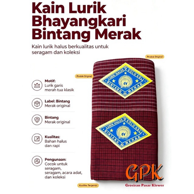 Kain Lurik Bhayangkari / Kain Lurik Persit