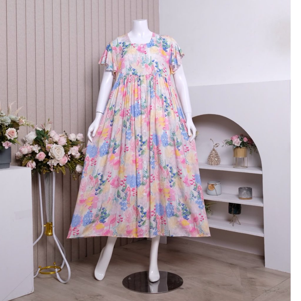 ZORAYA Sheza Daster Dress Rayon Premium Pakaian Tidur Santai Wanita