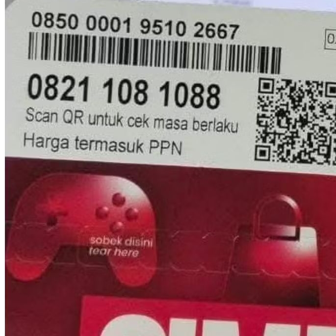 Nomor Cantik 11 Digit SIMPATI Hoki 108 / 108 1088
