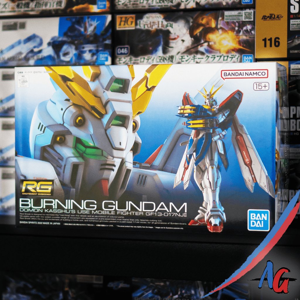 RG Burning God Gundam Bandai