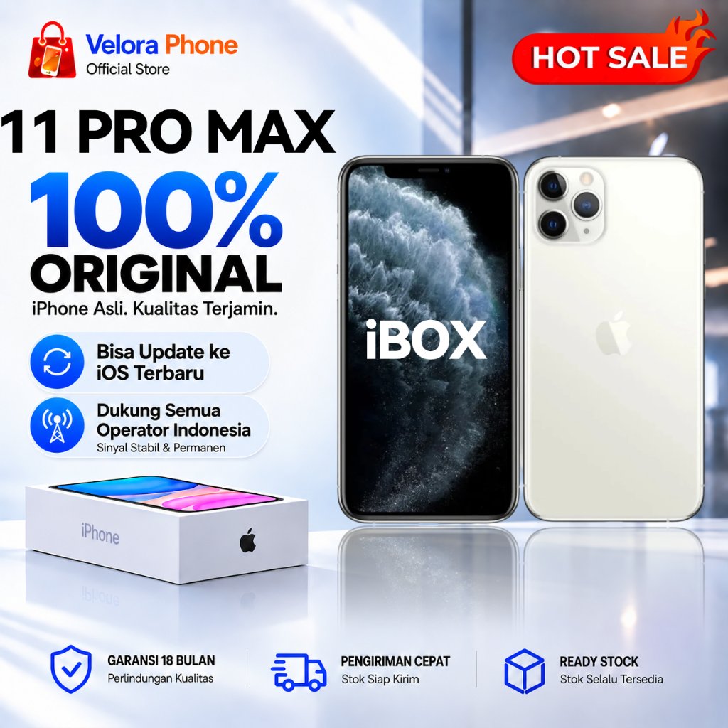 Apple iPhone 11 Pro & 11 Pro Max iBOX Original 100% 64GB 256GB Second Bekas Fullset Mulus 99% Face I