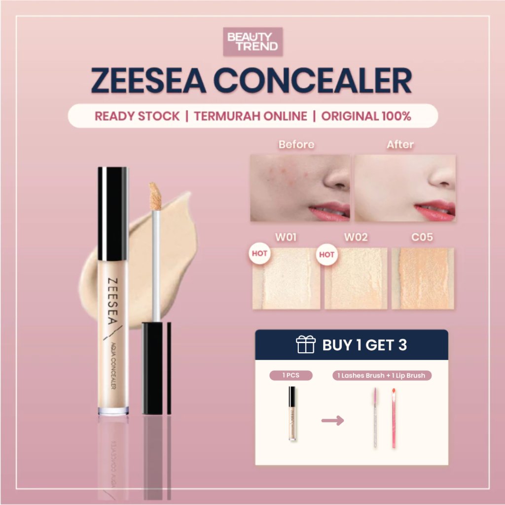 [READY ORI] Zeesea Concealer Liquid High Coverage Ringan Dipakai Mudah Dibaur Daily Make Up