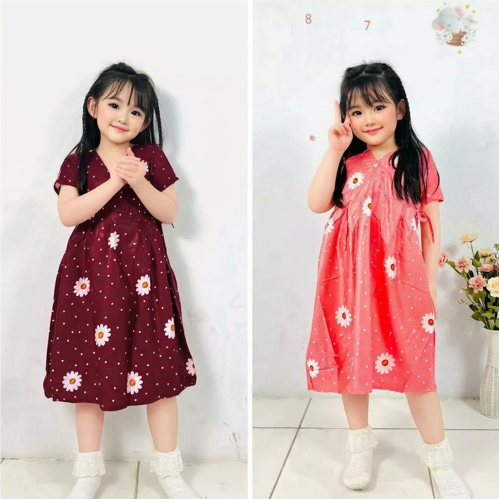 Daster Kimono Dress Rayon Anak MOTIF | daster anak bahan RAYON