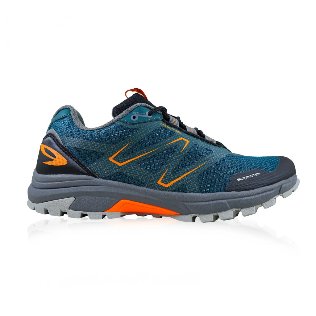 910 Nineten Yuza Sepatu Trail - YUZA HIJAU TEAL/HITAM ABU/ORANGE 910Nineten Original