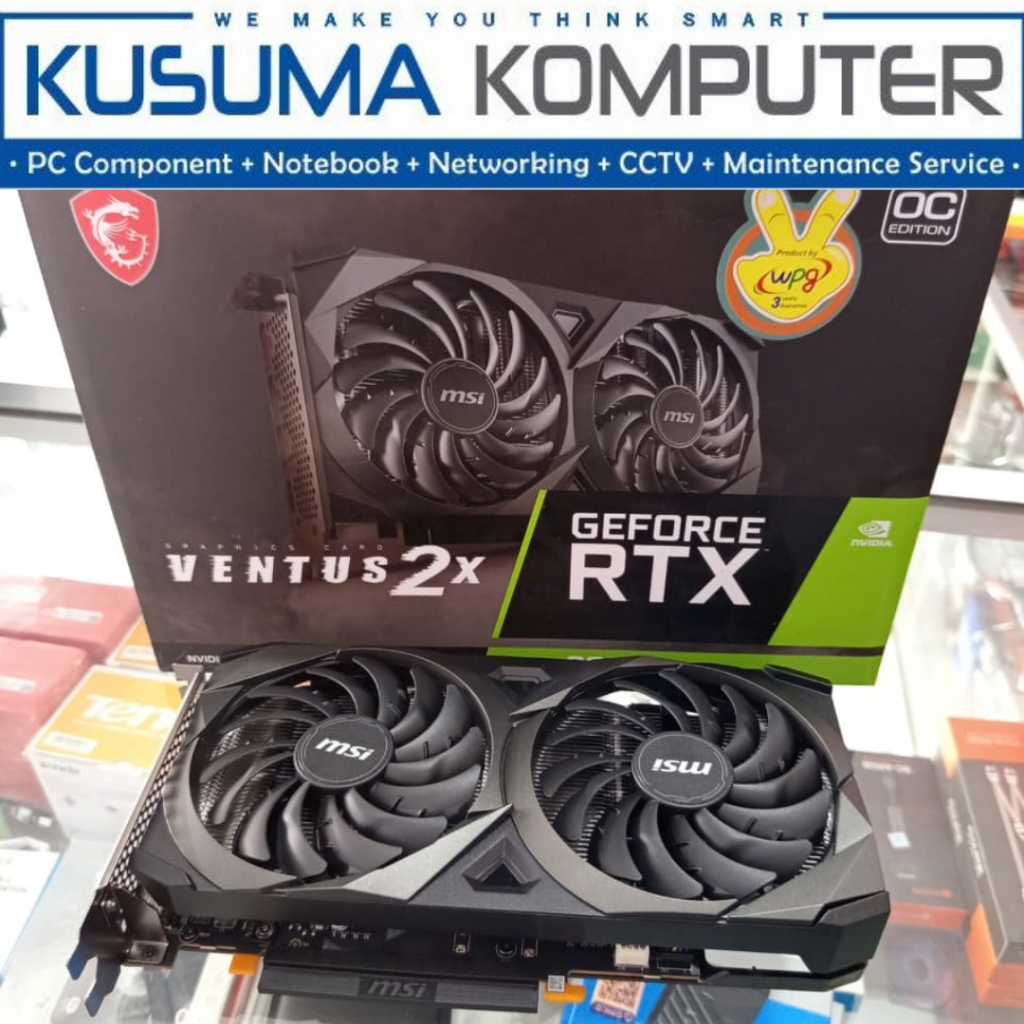 VGA MSI VENTUS RTX 3060 12GB BEKAS GARANSI 2028