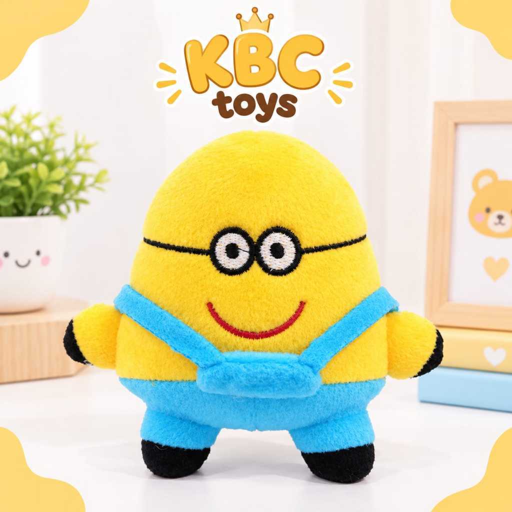 Boneka Mini MINION15 Cm Velboa Premium Jahitan Rapi Isi Silicon Dacron Grade A Berlabel SNI Cocok un