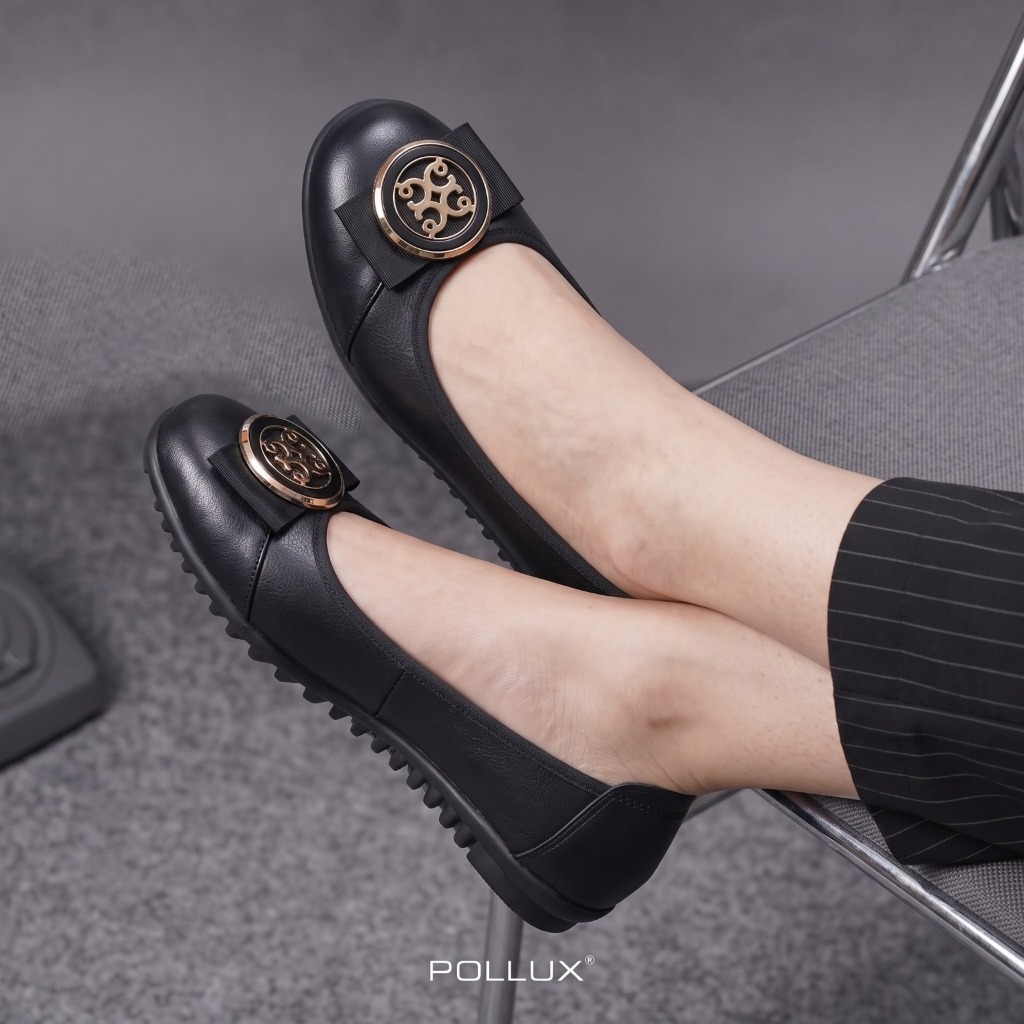 Pollux Monday WPOMT 07 - Sepatu Flat shoes Wanita Bahan Kulit Asli Ringan Anti Slip