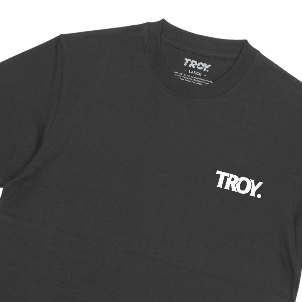 Troy Company T-Shirt Dark Grey Traced Through - Kaos Pria Lengan Pendek Abu Gelap MTD 3716