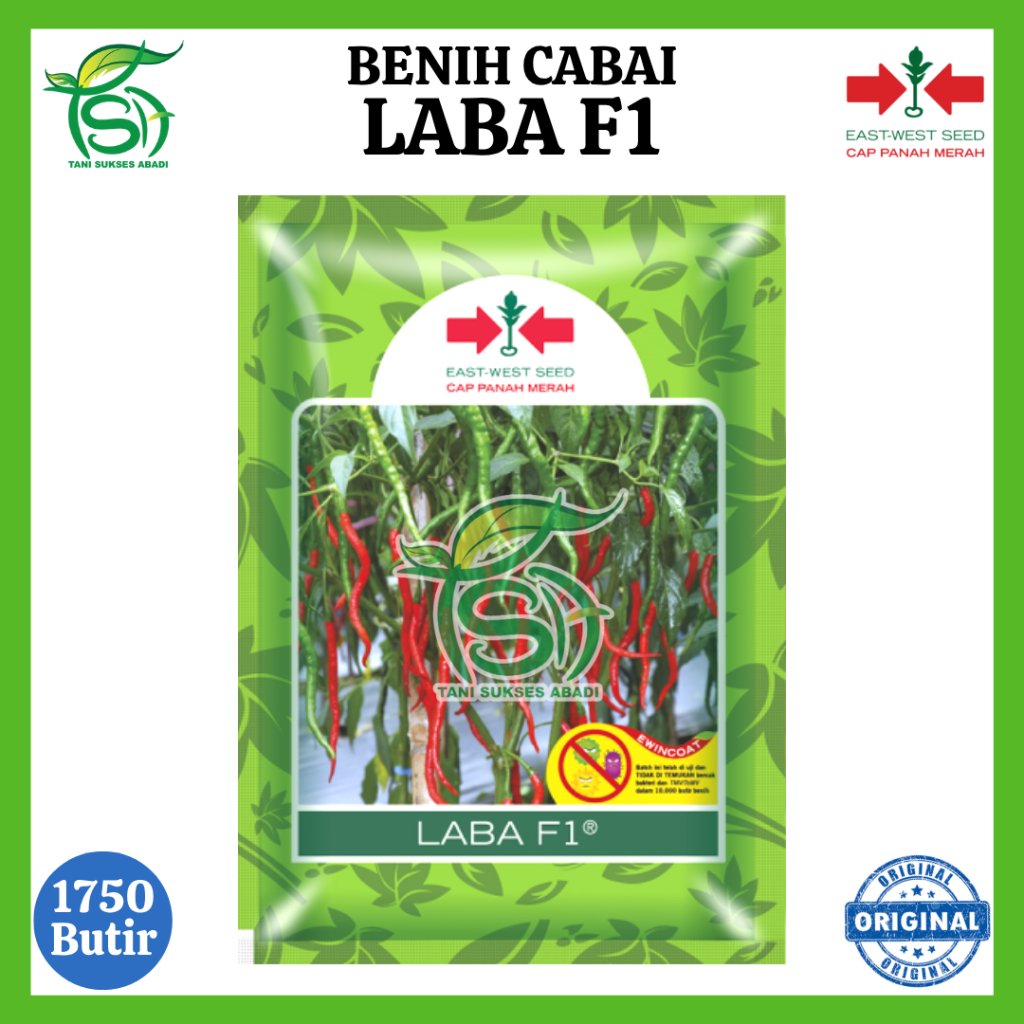 Benih Cabai Keriting LABA F1 - 1.750 Butir - Cap Panah Merah - 100% ORIGINAL