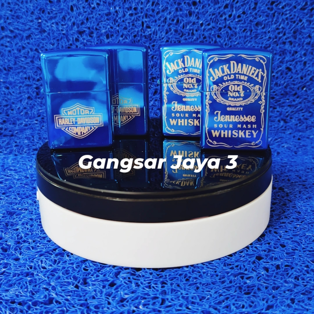 Pematik Api Korek Model Zippo Motif Jack Daniels & Harley Davidson _ 1biji / Gangsar Jaya 3