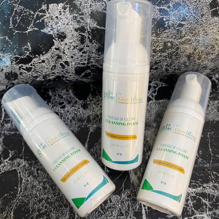 GDSC Fresh & Glow Cleansing Foam |Pembersih Wajah Terbaik |Sabun Muka Terlaris |GlowDerma Skin Care 