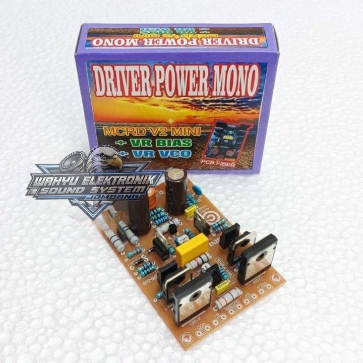 Kit Driver Power Amplifier MCRD V2 Mini Low Sub PCB Fiberglass Original