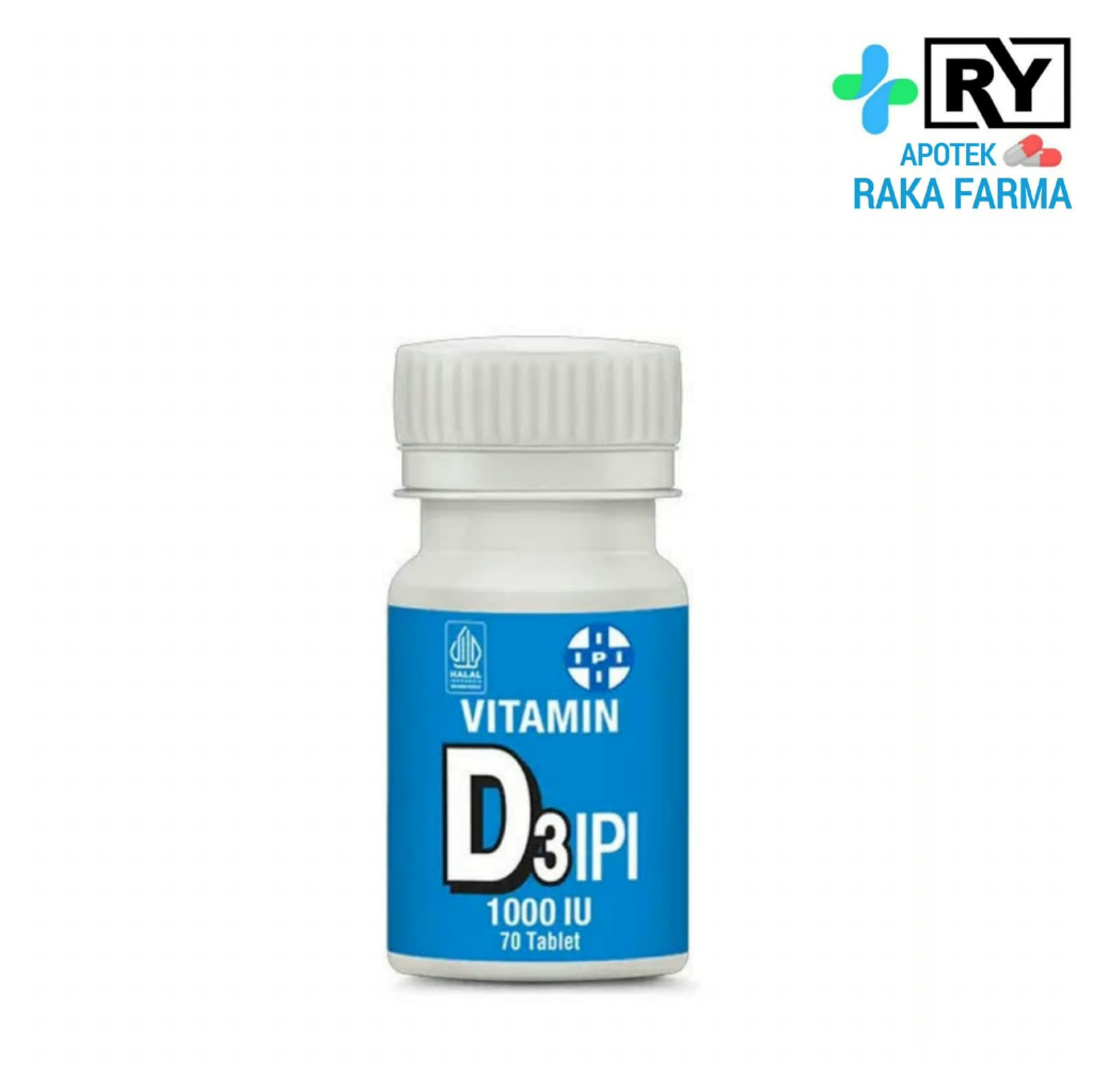 Vitamin D3 IPI 1000 IU 70 Tablet Halal