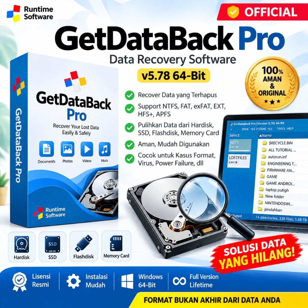 GetDataBack Data Recovery - Mengembalikan File dari Hardisk Rusak Bad Sector