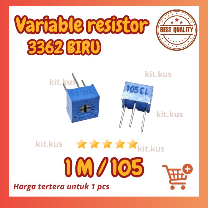 3362P trimpot variabel resistor Presisi 1M 1m 105 3362 p 3362 P 105