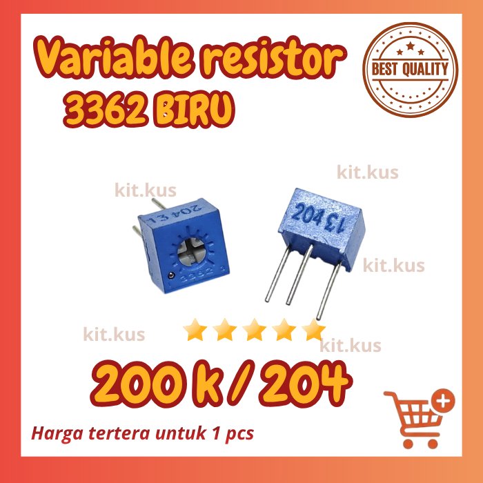 3362P trimpot variabel resistor Presisi 200K 200k 204 3362 p 3362 P 204