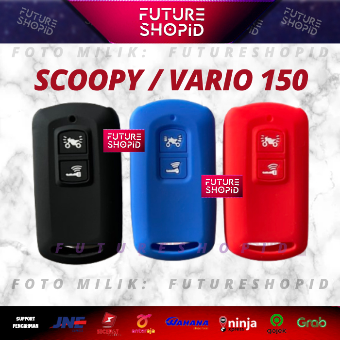 Sarung Remote Scoopy 2020-2022 / Vario 150 Keyless REMOTE LEBAR Pelindung Kunci New