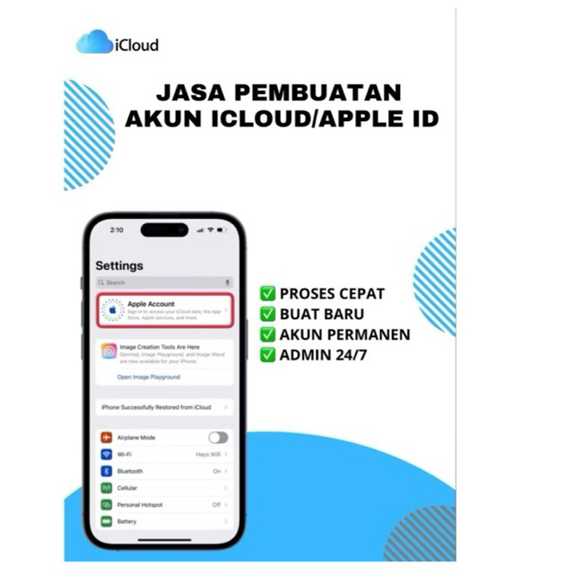 Jasa Pembuatan Apple ID / iCloud