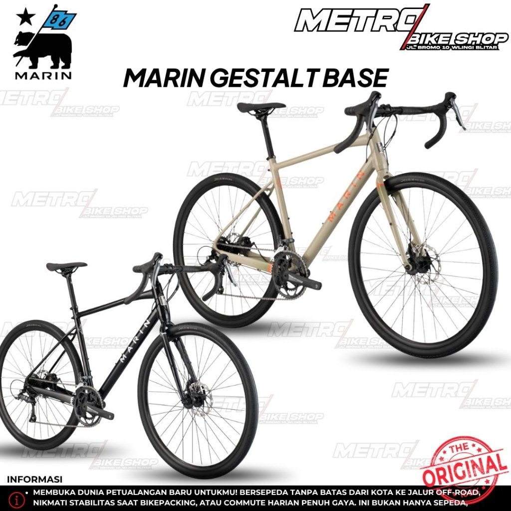 Marin Gestalt Base terbaru Sepeda Gravel Marin Gravel Bike dropbar