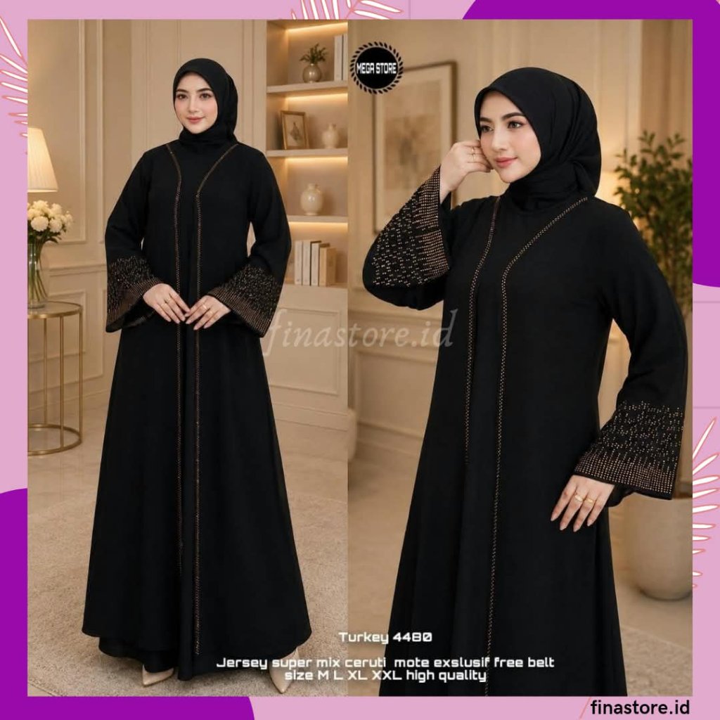 Gamis Terbaru / Gamis Wanita / Gamis Premium / Gamis Pesta / One Set / Setelan / Turkey Mega Store 4