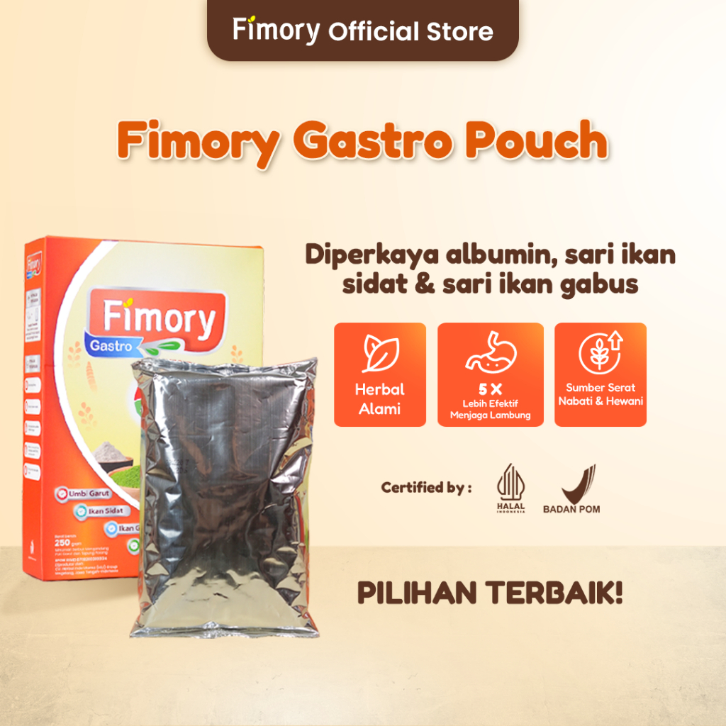 Fimory Gastro 250gr Kemasan Pouch- Nutrasetikal Alami untuk Atasi Asam Lambung & Gerd