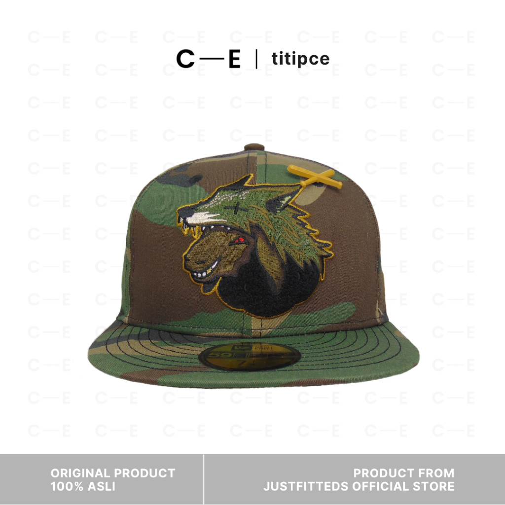 Justfitteds False Flag Black Sheep 59Fifty Cap Woodland Camo - Hat Snapback Germany